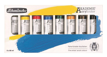 Picture of AKADEMIE® Acryl cardboard set 8 x 60ml