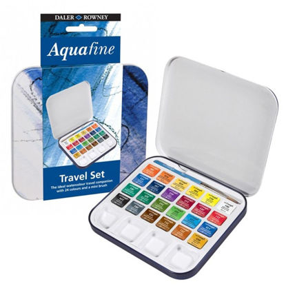 Picture of Aquafine  Watercolour Set 24 Half Pan