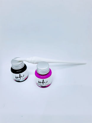 Picture of Gift calligraphy set with a glass pen