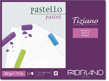 Picture of Fabriano Tiziano white sheets block 160gr