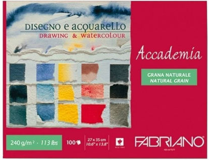 Picture of Fabriano Accademia block MAXI,27cm x 35cm,240gr,100 sheets