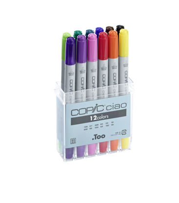 Picture of COPIC ciao set 12 colors