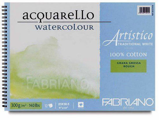 Picture of Fabriano Artistico Traditional White Watercolour Spiral Pad Rough, 300 GSM